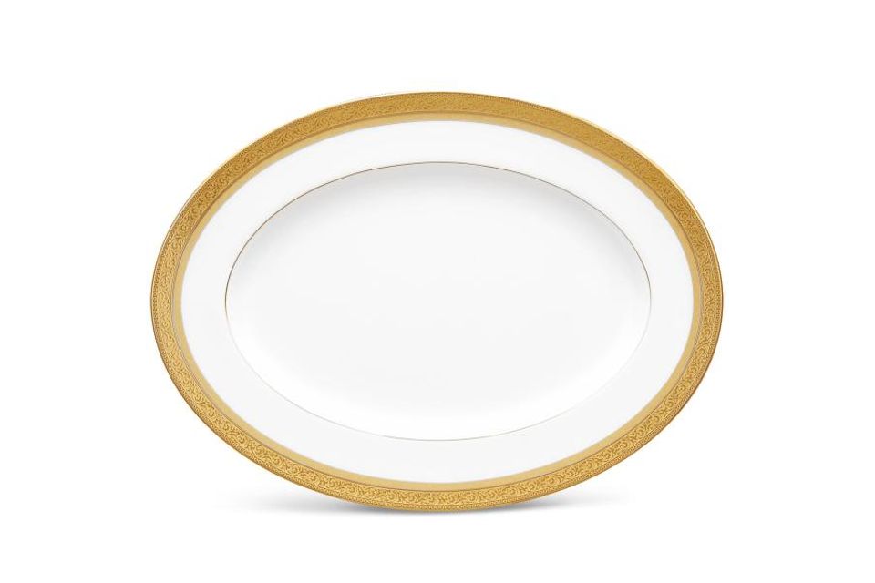 Noritake Summit Gold Oval Platter 31.2cm