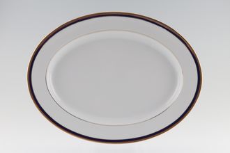 Noritake Toorak Blue Oval Platter 35cm