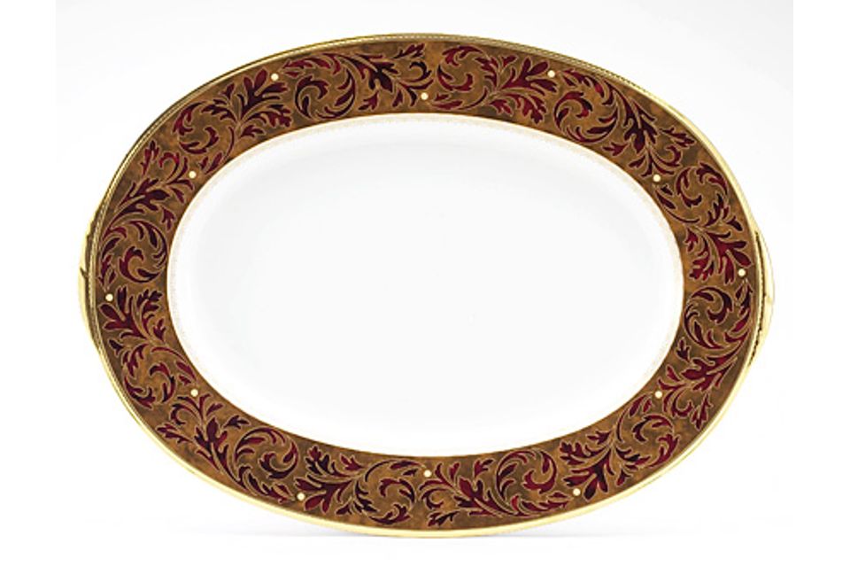 Noritake Xavier Gold Oval Platter 42.5cm