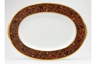 Noritake Xavier Gold Oval Platter 37.2cm