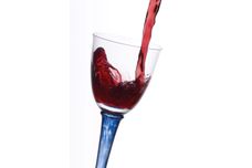 Denby Imperial Blue Pair of Red Wine Glasses 10cm x 20cm, 420ml thumb 3