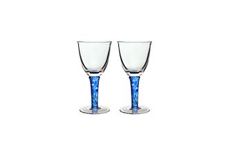 Sell Denby Imperial Blue Pair of Red Wine Glasses 10cm x 20cm, 420ml