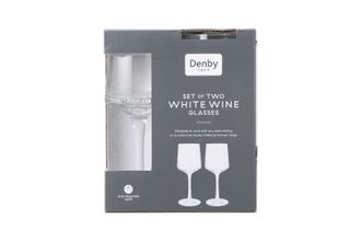 Denby Natural Canvas Pair of White Wine Glasses 250ml