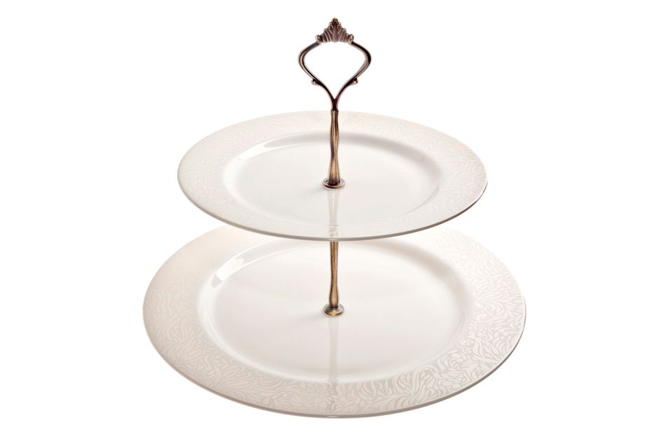 Denby Monsoon Lucille Gold Cake Stand