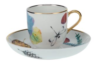 Christian Lacroix Caribe Coffee Cup & Saucer Size is cup size. Saucer is 11.5cm 5.5cm x 6cm