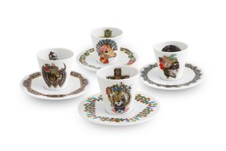 Christian Lacroix Love Who You Want Coffee Cups and Saucers - Set of 4