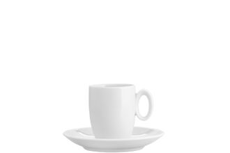 Vista Alegre Broadway White Coffee Cup & Saucer