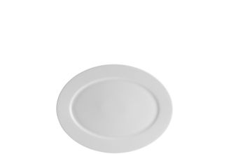 Vista Alegre Broadway White Oval Platter 35.8cm x 27.3cm