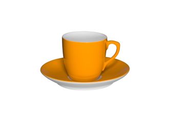 Vista Alegre Colours Coffee Cup & Saucer Light Orange 88ml