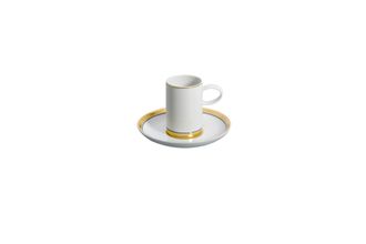 Vista Alegre Domo Gold Coffee Cup & Saucer Saucer - 12.6cm 4.9cm x 7.4cm