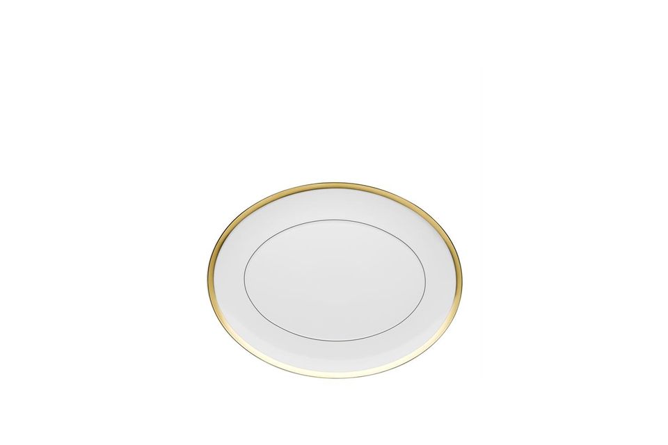 Vista Alegre Domo Gold Oval Platter 34.7cm x 26.5cm x 2.8cm
