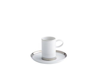 Vista Alegre Domo Platinum Coffee Cup & Saucer Saucer - 12.7cm 4.7cm x 7.5cm