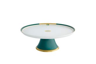 Vista Alegre Emerald Footed Cake Plate 28.5cm