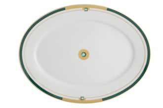 Vista Alegre Emerald Oval Platter 38.4cm x 29.4cm x 2.8cm