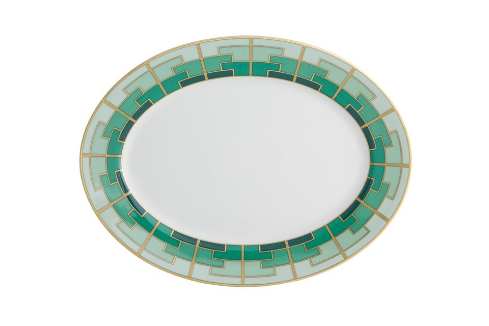 Vista Alegre Emerald Oval Plate