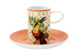 Vista Alegre Olhar O Brasil Coffee Cup & Saucer Size is Saucer. Can is 1.9cm x 7.5cm 13cm