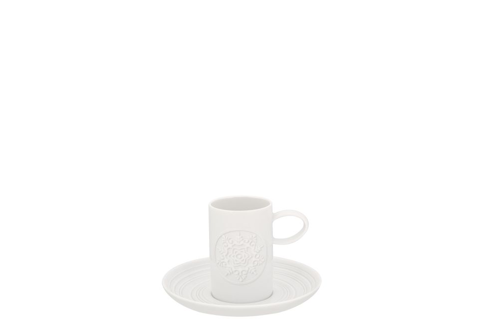 Vista Alegre Ornament Coffee Cup & Saucer A - Cup is 5 x 7.5cm 13cm