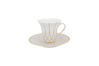Vista Alegre Terrace Coffee Cup & Saucer Saucer is 14cm 8cm x 7.2cm