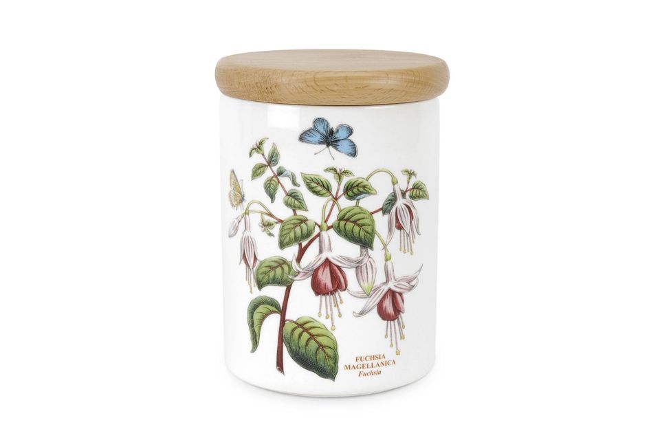 Portmeirion Botanic Garden Storage Jar + Lid Fuchsia 14cm
