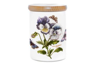 Portmeirion Botanic Garden Storage Jar + Lid Pansy 14cm