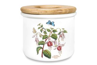 Portmeirion Botanic Garden Storage Jar + Lid Fuchsia 7" x 6"