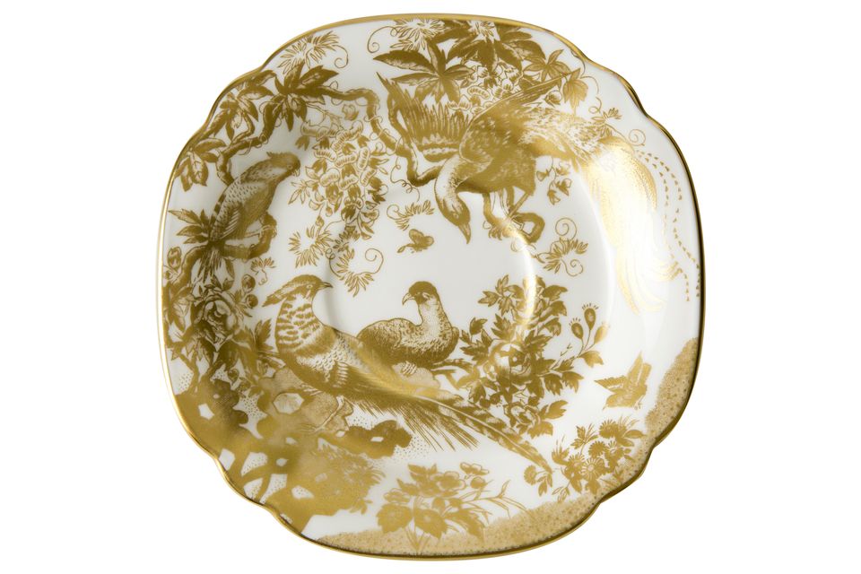 Royal Crown Derby Aves - Gold Breakfast Saucer
