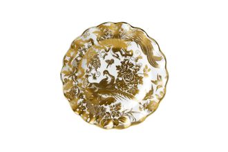 Sell Royal Crown Derby Aves - Gold Side Plate Fluted Dessert Plate 22cm