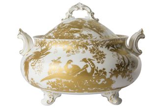 Sell Royal Crown Derby Aves - Gold Soup Tureen + Lid