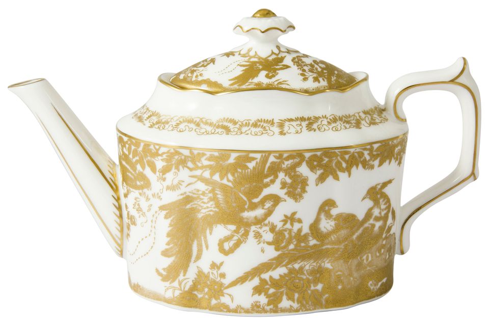 Royal Crown Derby Aves - Gold Teapot 0.9l