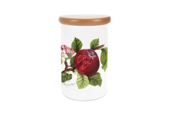 Portmeirion Pomona Storage Jar + Lid Apple 4 1/4" x 6 1/4"