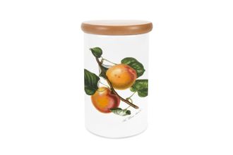 Portmeirion Pomona Storage Jar + Lid Apricot 4 1/4" x 6 1/4"