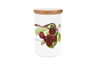 Portmeirion Pomona Storage Jar + Lid Cherry 4 1/4" x 6 1/4"