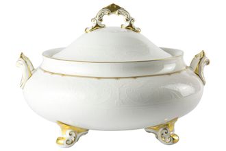 Royal Crown Derby Darley Abbey Pure Gold Vegetable Tureen with Lid