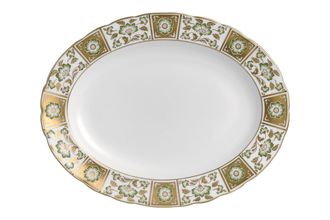 Sell Royal Crown Derby Derby Panel - Green Oval Platter 33cm