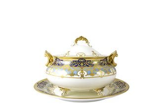 Royal Crown Derby Heritage Cobalt and Dark Blue Soup Tureen Stand Stand Only 35cm