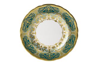 Royal Crown Derby Heritage Forest Green & Turquoise Side Plate 21.5cm