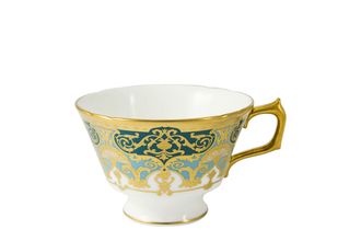 Royal Crown Derby Heritage Forest Green & Turquoise Teacup