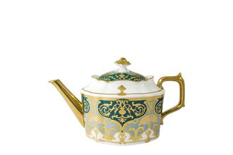 Royal Crown Derby Heritage Forest Green & Turquoise Teapot 1.2l