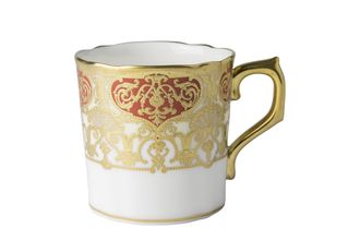 Royal Crown Derby Heritage Red and Cream Coffee Cup