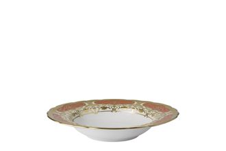 Royal Crown Derby Heritage Red and Cream Rimmed Bowl 21.5cm