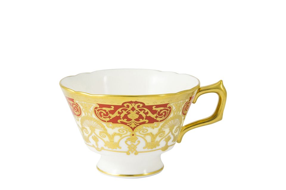 Royal Crown Derby Heritage Red and Cream Teacup