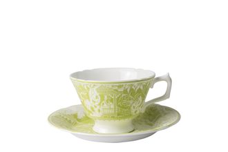 Sell Royal Crown Derby Mikado Teacup & Saucer Lime