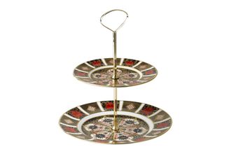 Sell Royal Crown Derby Old Imari 2 Tier Cake Stand