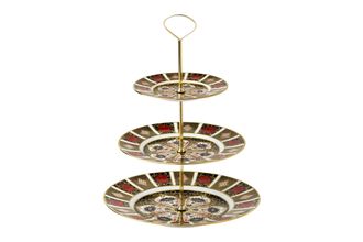 Royal Crown Derby Old Imari 3 Tier Cake Stand