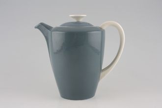 Poole Blue Moon Coffee Pot Short Spout White Handle 2 1/4pt