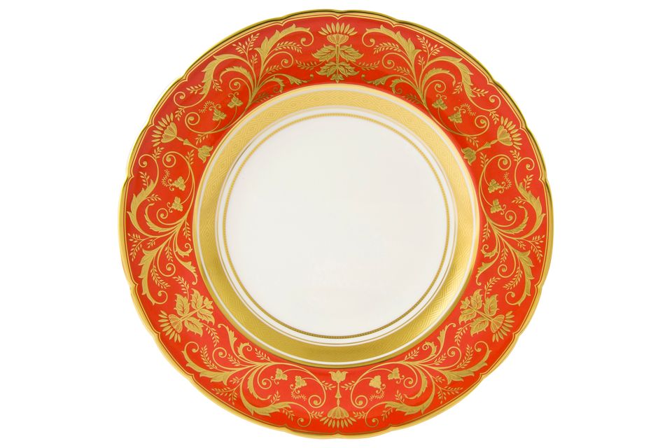 Royal Crown Derby Regency - Red Dinner Plate 27cm