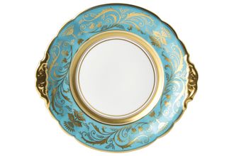 Royal Crown Derby Regency -Turquoise Cake Plate 25cm