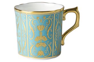 Royal Crown Derby Regency -Turquoise Coffee Cup