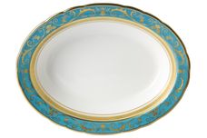 Royal Crown Derby Regency -Turquoise Vegetable Dish (Open) thumb 2