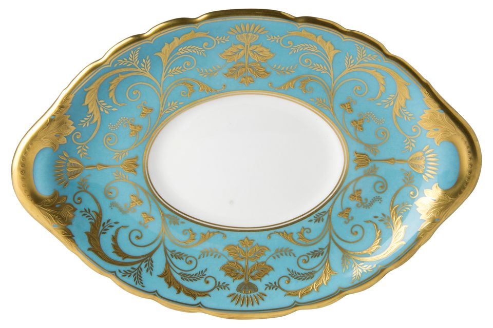 Royal Crown Derby Regency -Turquoise Sauce Boat Stand